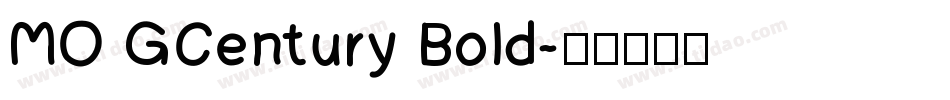 MO GCentury Bold字体转换